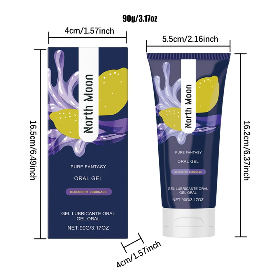 North Moon- GREAT HEAD- Oral Gel- Blueberry Lemonade- Relax Gag Reflex - Image 2 of 4