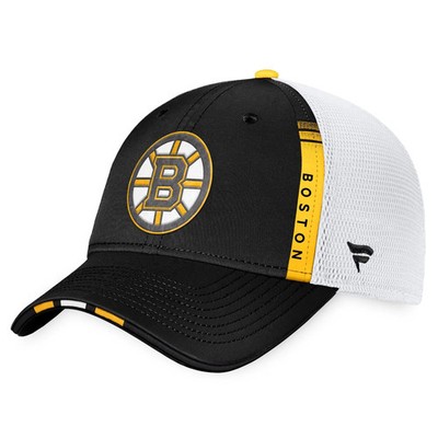 Boston Bruins NHL Fanatics 2022 Draft Authentic Pro On Stage Trucker Cap