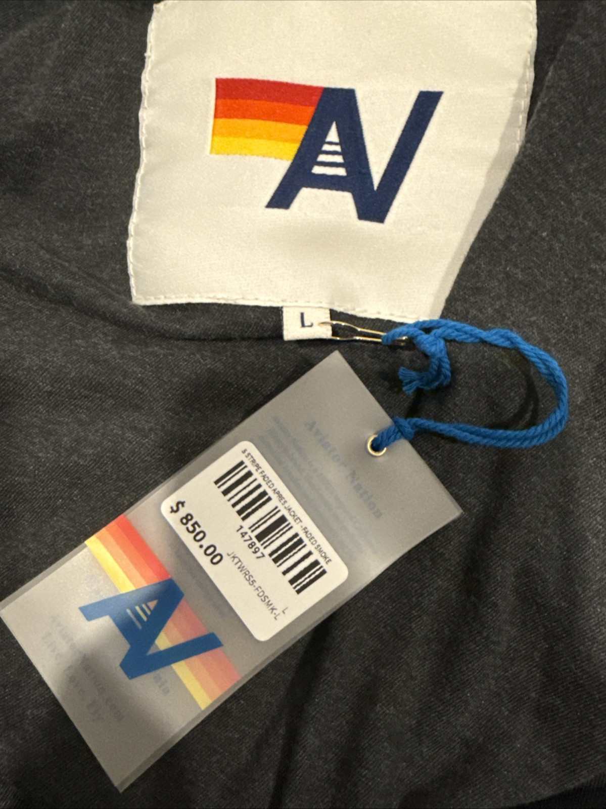 Aviator Nation 5 Stripe Faded Apres Jacket - image 6