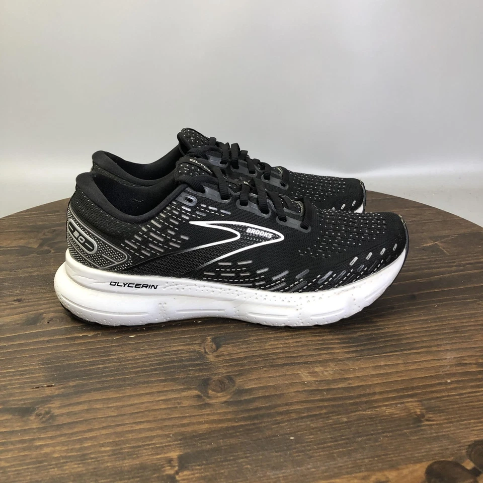 Brooks Glycerin 20 Shoes Womens Size 9 Black White Running Neutral Cushion Road - Image 4 of 4