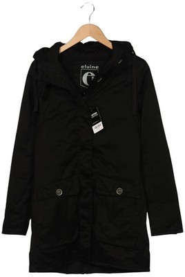 elvine Mantel Damen Jacke Parka Gr. M Baumwolle Schwarz #z008h33