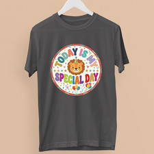 Cute Lion Today Is My Special Day T-Shirt Toddler Boy Girl Birthday Party Gift