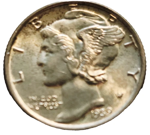 1939-P US Mercury Dime 10c Nice Unc