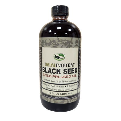 #ad 16 oz Black Seed Oil 100% Pure COLD PRESSED Cumin Nigella Sativa Non GMO GLASS $32.95