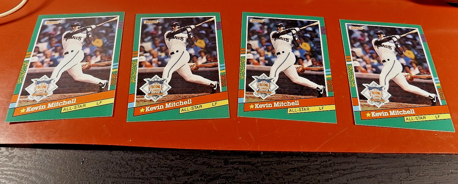 1991 Donruss #438 KEVIN MITCHELL N.L. All Star Lot 4 San Francisco Giants