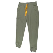 FIGS Zamora Jogger Scrub Pants Women's SIZE SMALL Green Medical Pockets Workwear