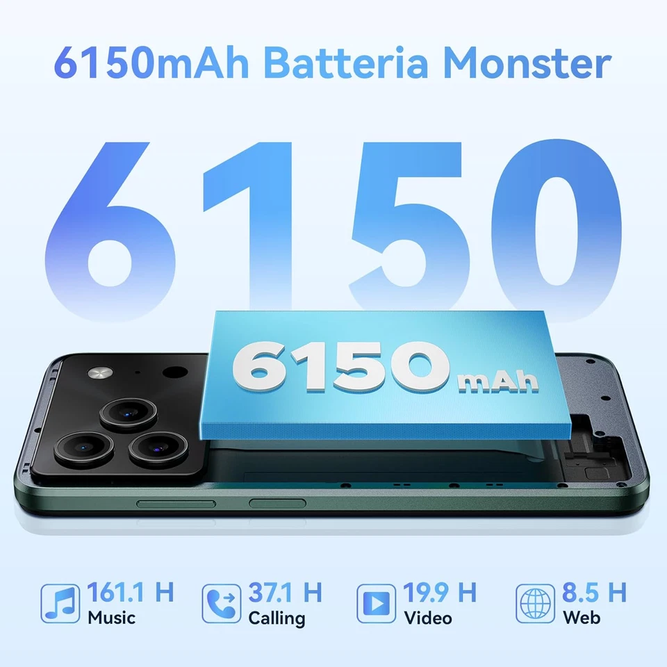 DOOGEE Note 56 Pro Smartphone Android 16, 32GB+128GB/2TB Telefono Cellulare, 6.5 - Immagine 4 di 4