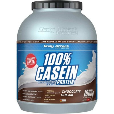 (41,61 EUR/kg) Body Attack 100% Casein Protein 1800g Eiweiß Muskelaufbau