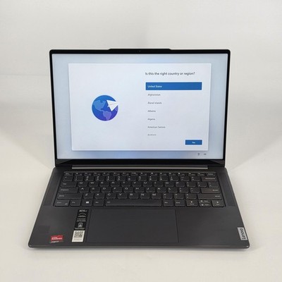 Lenovo Slim Pro 7 14 QHD+ TOUCH 3.8GHz Ryzen 7 7840HS 16GB 1TB SSD RTX 3050 Good