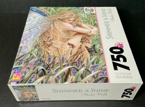 Shimmer & Shine Sheila Wolk Field Of Dreams Sealed 750 Piece Puzzle TCG Glitter - Imagen 6 de 6