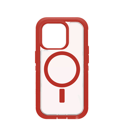 For iPhone 16 15 14 13 Pro Max Clear XT Defender Shockproof Case with Magnetic