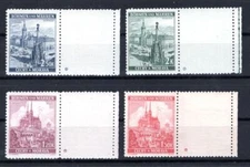 Bohemia 29/32LW With Empty Field MNH Mint (CA4624