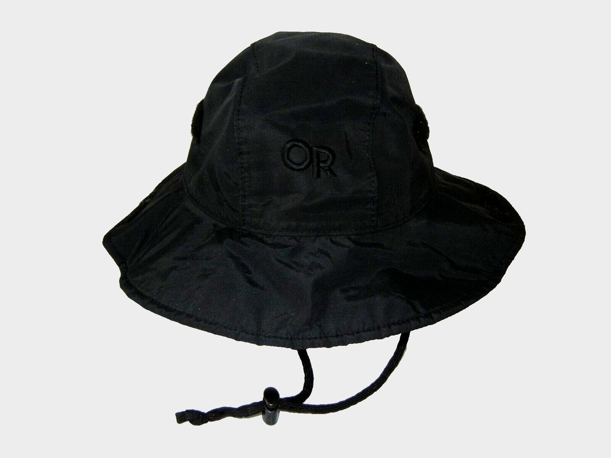 OUTDOOR RESEARCH OR Black Nylon GORE-TEX RAIN HAT Waterproof Wide