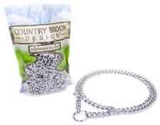 Country Brook Design  Chain Martingale Dog Collar, Medium