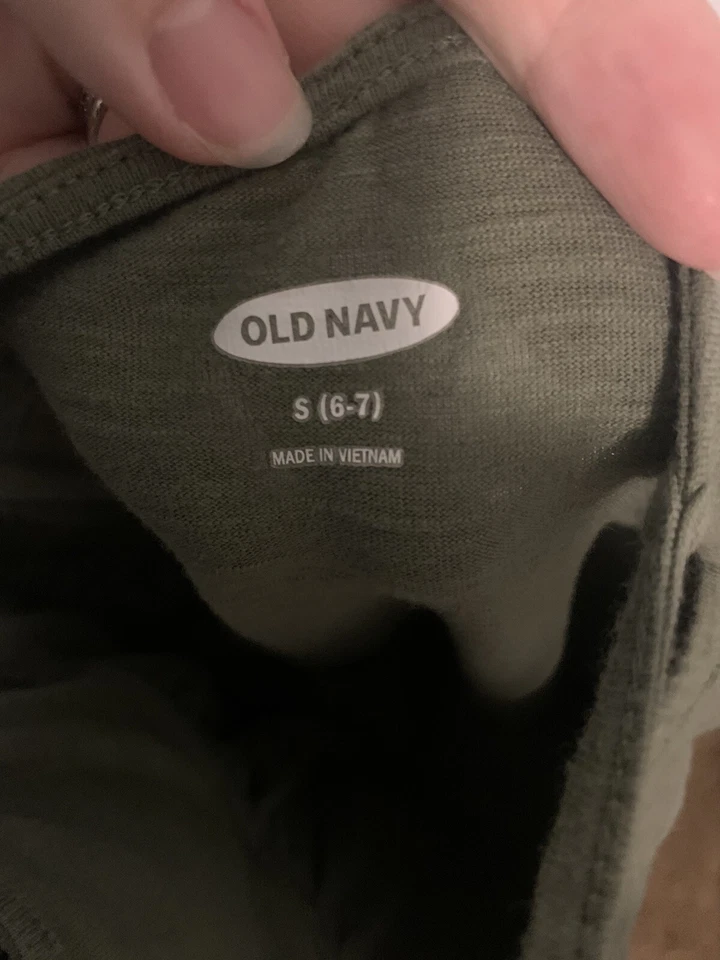 Vestido sin mangas Old Navy para niñas S (6-7) verde 054 Foto 3 de 4