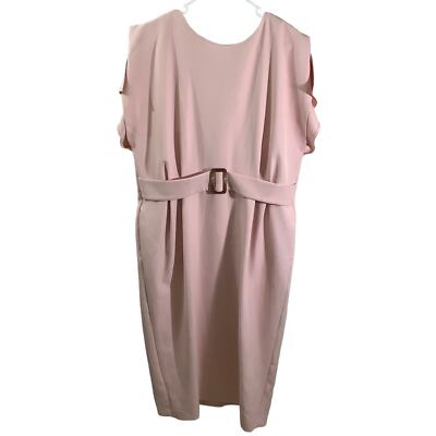 ASOS Women's Light Pink Belted Midi Shift Dress Size 14 | eBay ASOS Women's Light Pink Belted Midi Shift Dress Size 14 | eBay