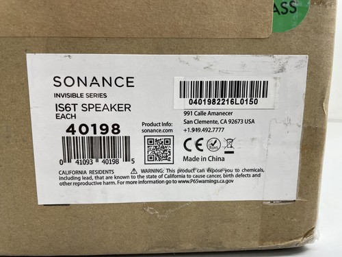 Sonance IS6T Invisible Series Commercial Audio Loudspeaker w/ Transformer 40198 - Picture 3 of 4