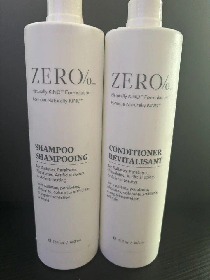 Zero% by Gilchrist & Soames Shampoo & Conditioner 15oz Brand New