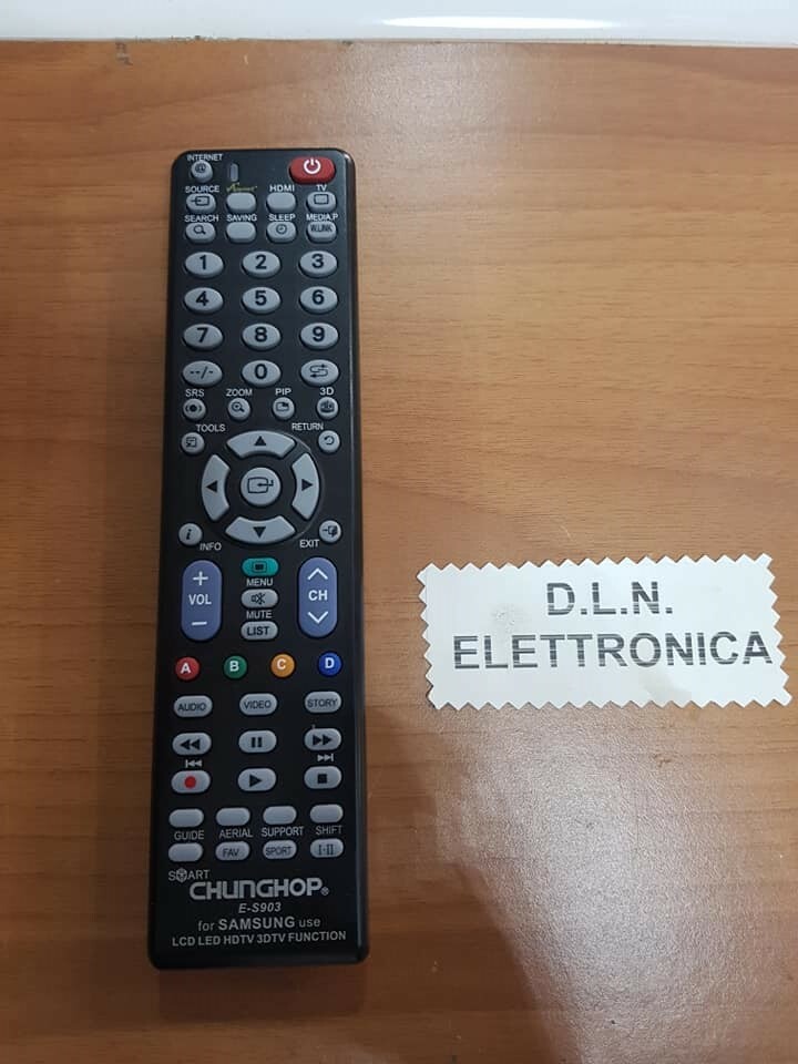TELECOMANDO UNIVERSALE E-S903 compatibile Samsung TV LCD LED 3DTV HDTV smart EUR 3,90 - IT