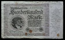 Germany 100,000 Mark Banknote 1.2.1923 Choice About Uncirculated Cond,Pick#85-A