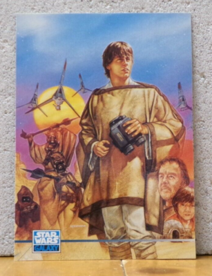 STAR WARS GALAXY ORIGINAL TRILOGY ART TRADING CARD LUKE SKYWALKER