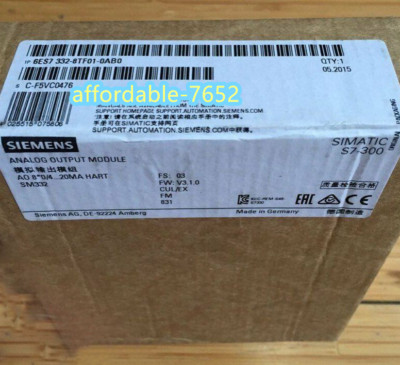 1PCS NEW Siemens 6es7 332-8tf01-0ab0 by DHL or Fedex fast shipping
