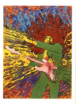 MARTIN SHARP 6 Psychedelic Posters on Postcards Jimi Hendrix Bob