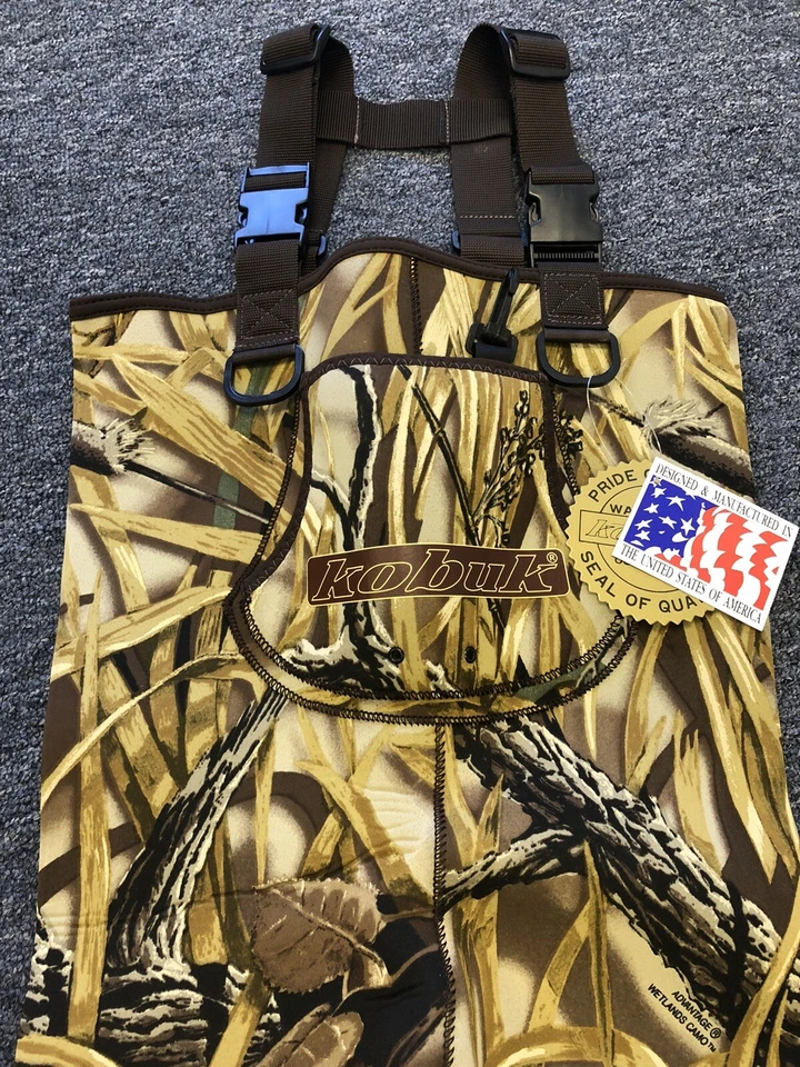 Kobuk Youth Neoprene Stocking Foot Wader Wetlands Camo Sz Medium Made In USA - Image 4 of 4