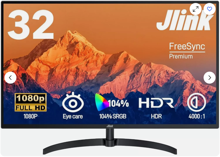 ゆ*う様 Jlink B32FP1K 32インチ LCDモニター 本体 New Jlink Computer Monitor FHD 32 Inch 1920x1080P 60Hz