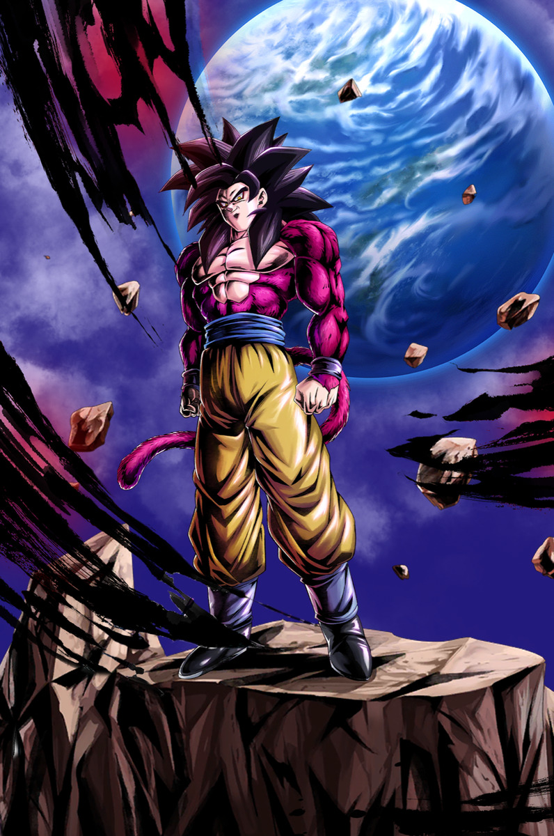 Dragon Ball GT Poster Goku SSJ4 on a rock with GT Logo 12inx18in Free  Shipping