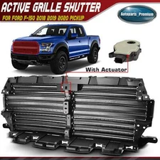 Upper Radiator Grille Air Shutter for Ford F-150 2018-2020 with Actuator Motor