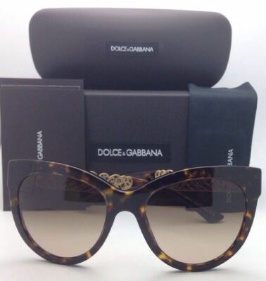 DOLCE&GABBANA Sunglasses DG 4211 502/13 54-19 Havana Cat Eye  display picture 3