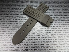 24mm Authentic PANERAI Genuine Rubber Strap Black Diver Watch Band Tang Buckle R