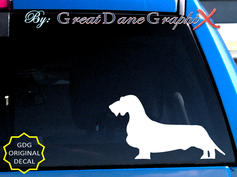 Wired Haired Dachshund -Vinyl Decal Sticker -Color Choice -HIGH QUALITY