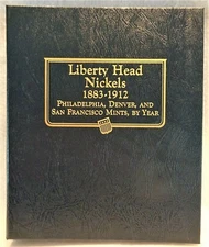 Whitman Classic Album #9114, Liberty Head Nickels 1883-1912, NEW