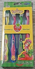 Strawberry Shortcake Children's Soft Bristles Stand Up Toothbrushes 4 Pack