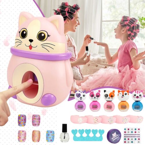 Nail Art Kit For Girls Kids Nail Polish Set With Nail Gel Nail Electric File - Picture 1 of 12