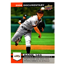 Tim Lincecum 2008 Upper Deck Documentary Card #4330 MLB San Francisco Giants