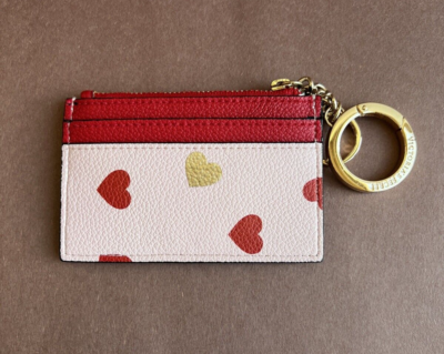 Victoria's Secret Red/Pink Heart Love Valentine Mini Card Case