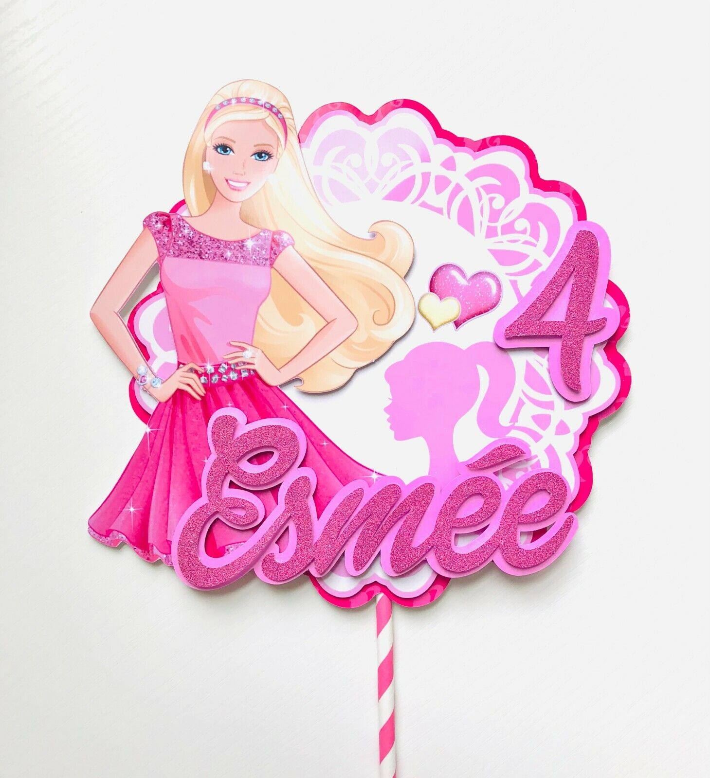 Personalized Barbie Cake Topper