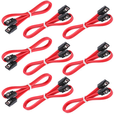 9 x SATA 3.0 III SATA3 SATAiii 6Gb/s Data Cable Wire 45cm for HDD Hard Drive SSD