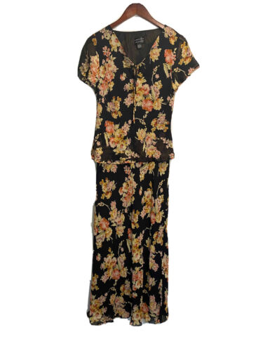 Vintage Spenser Jeremy Women’s 100% Silk Floral L… - image 1
