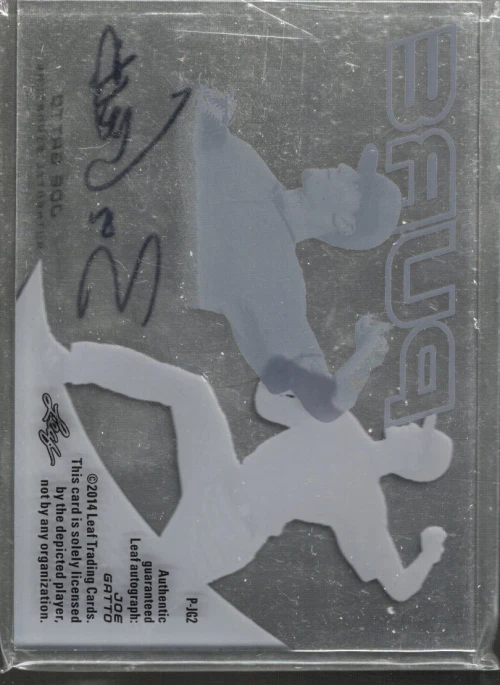 B4246- 2014 Leaf Trinity Pure Autographs Charcoal #PJG2 Joe Gatto Auto - NM-MT - Image 2 of 2