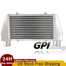 Universal Top Mount Turbo Intercooler 19"x11"x3" Tube Fin 2.5'' Inlet/Outlet