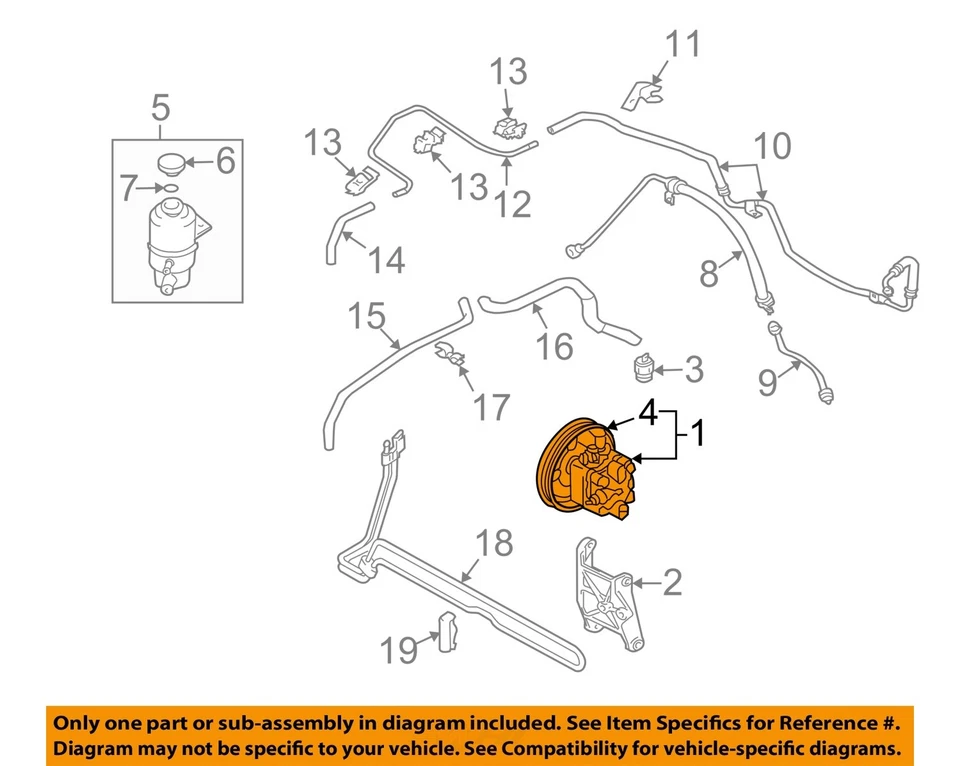 Bomba de dirección asistida usada se adapta a: Mitsubishi Eclipse 2006 2,4 grado A Foto 3 de 4