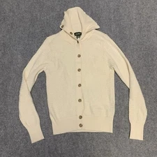 Eddie Bauer Cardigan Sweater Women's M Medium Wool Angora Rabbit Blend