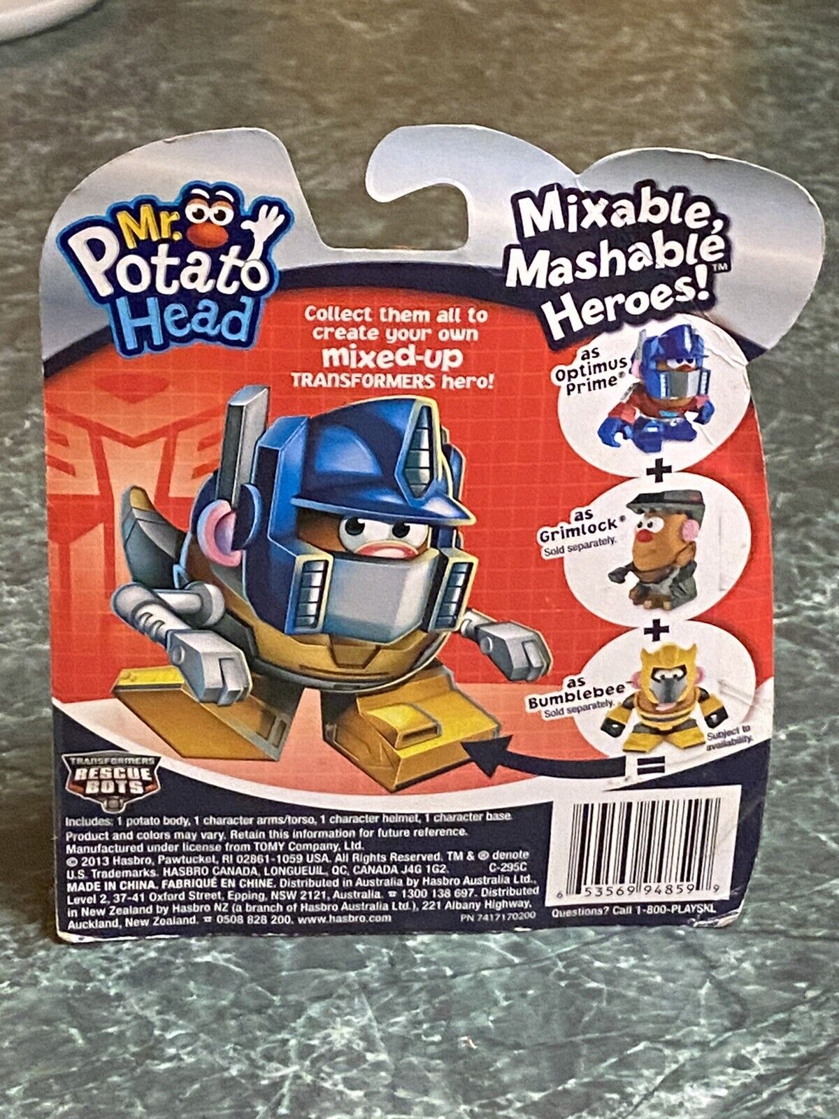 OPTIMUS PRIME Mr. Potato Head Poptaters Transformers Robot