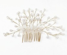 Bridal Hair Comb, Wedding Hairpin, Beaded Hair Accessory