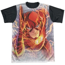 JLA Barrys Back Adult Halloween Costume T Shirt (Black Back), S-3XL