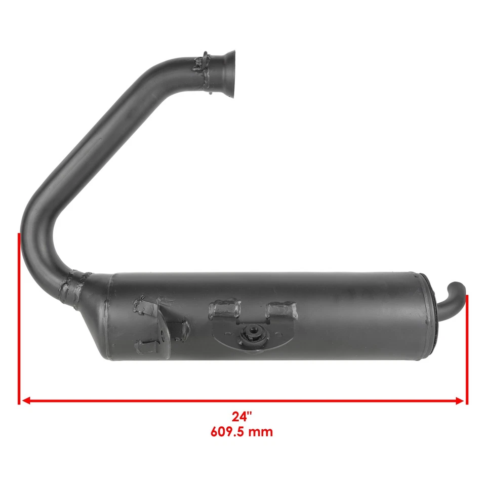 Silenciador y tubo de escape para Yamaha Viking VI YXC700 4X4 2015 2016 2017 - 2021 Foto 2 de 4